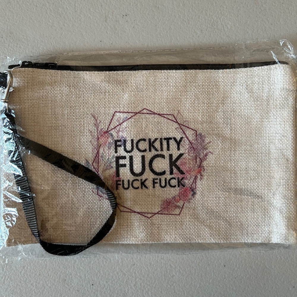 F Bomb Canvas Zipper Case